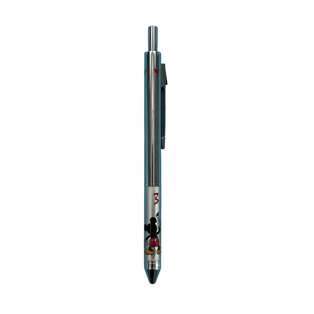 Disney Store 3-in-1 Multi-Function Pen Mechanical Pencil Mickey Mouse Silver VTG
